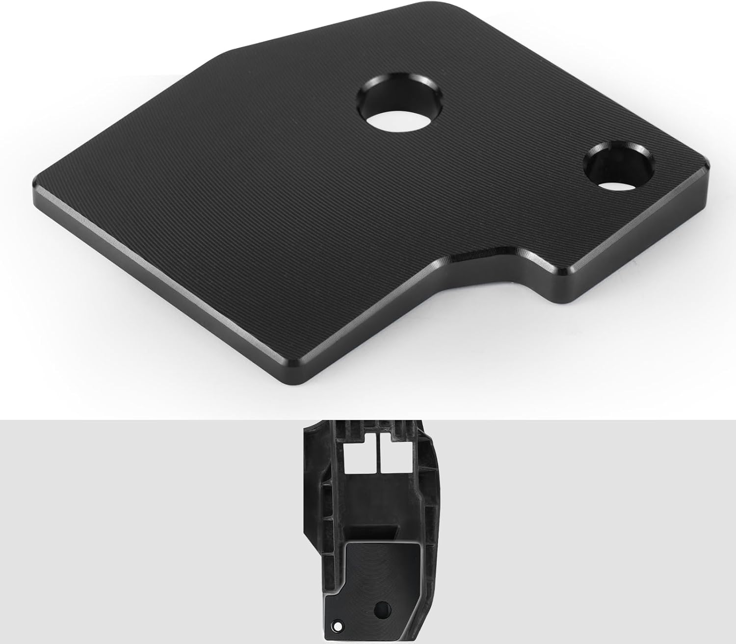 Bevinsee Gas Pedal Accelerator Module Spacer Compatible with VW Golf MK7 GTI MK8 MQB/MQB EVO Accelerator Pedal Spacer 5Q1723503F 5Q1723503H 5Q172350 Aluminum Black