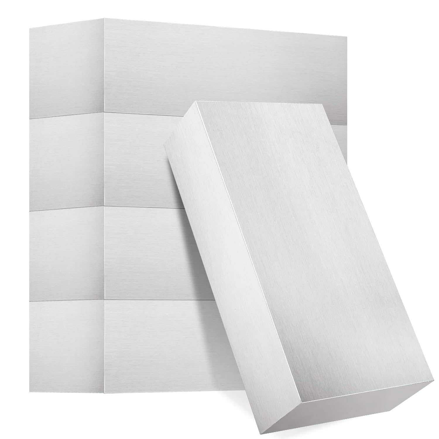 5 PCS 4 x 2 x 1 Inches Square Aluminum Flat Bars 6061 General Purpose Plate Aluminum Block Aluminum Bar for Milling Lathe Work, Machining, Cutting, Industrial