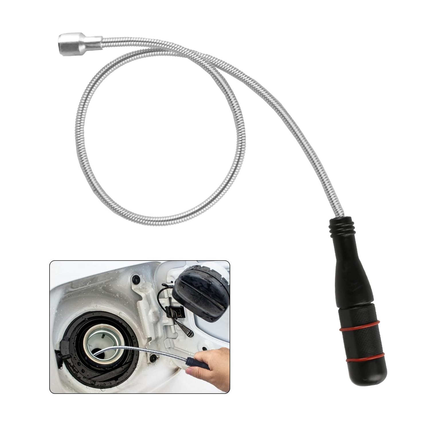 Flexible Magnetic Pickup Tool - 60CM Strong Bendable Retrieval Tool for Small Metal Parts - Mechanic Tools Gifts for Men