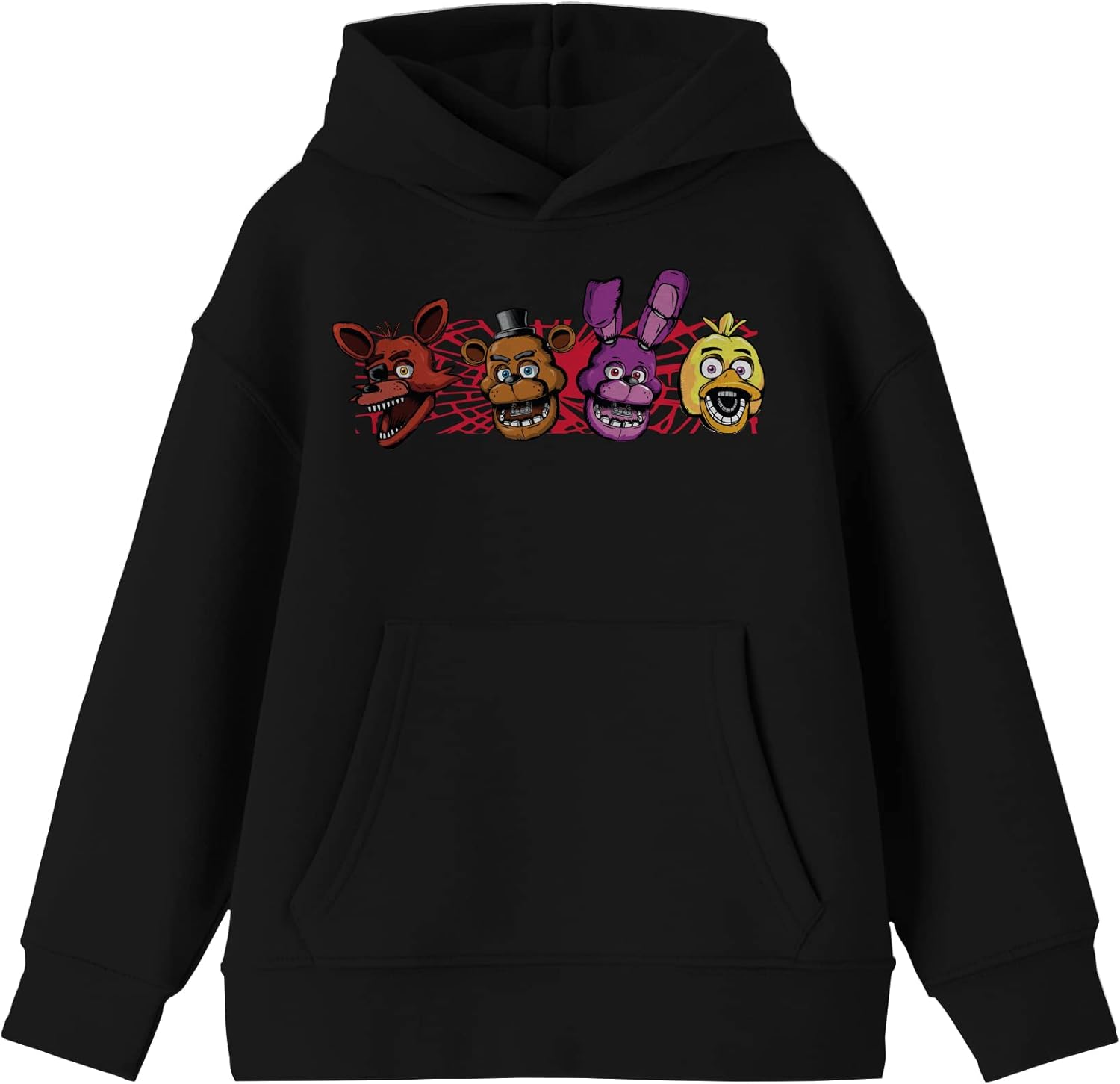 Five Nights at Freddy's Four Characters Boy's Black Sweatshirt
