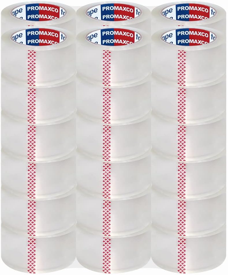 Heavy Duty Packing Tape 36 Rolls, Total 2340Y, Clear, 2.8 mil, 1.88 inch x 65 Yards, Ultra Strong, Refill for Packaging and Shipping