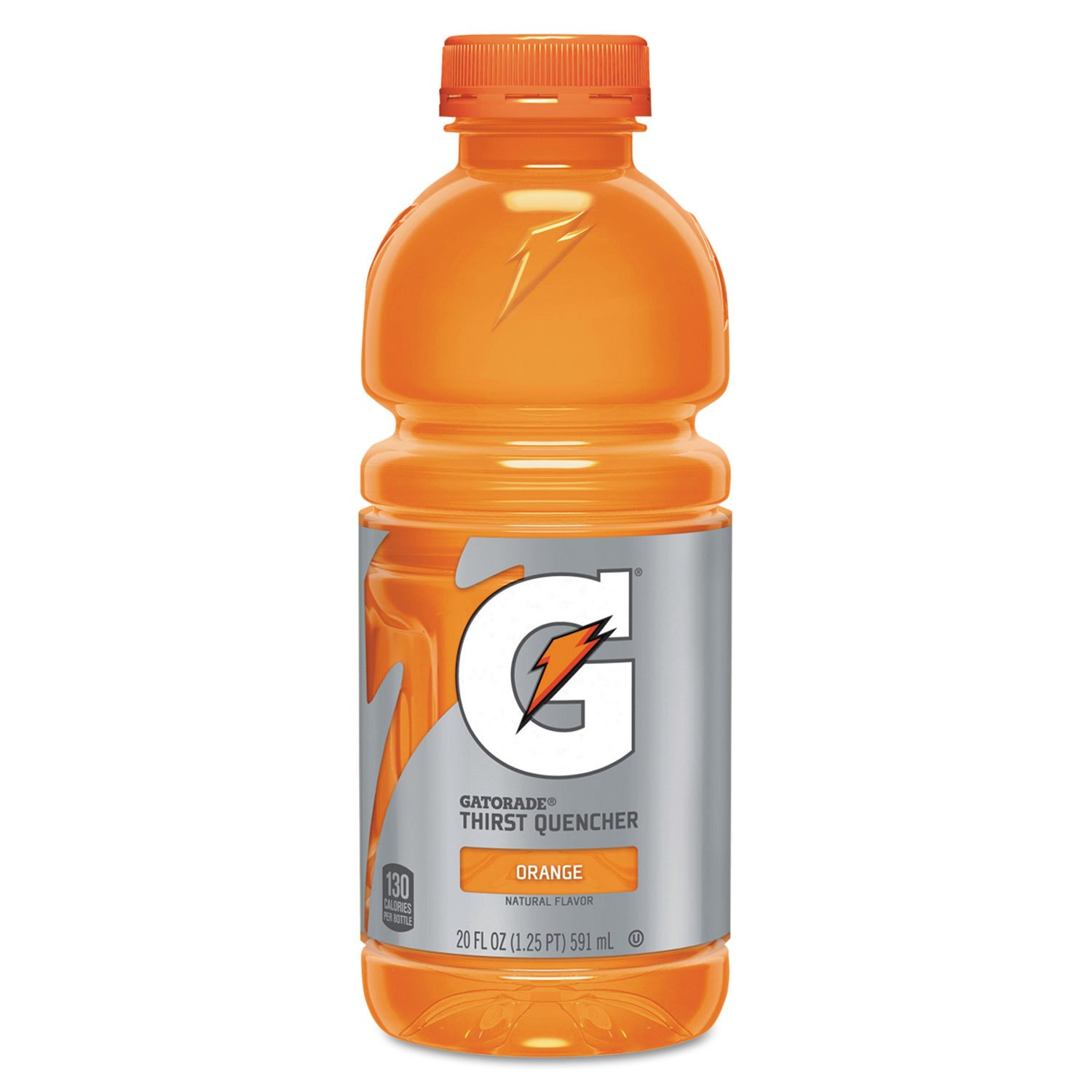 Gatorade Sports Drink, Wide Mouth, 20 Oz Bottles, Orange, 480 Fl Oz (Pack of 24)