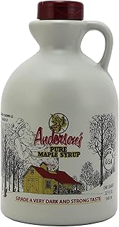 Anderson's Maple Syrup, Inc. Very Dark in 32 oz. plastic Jug brown