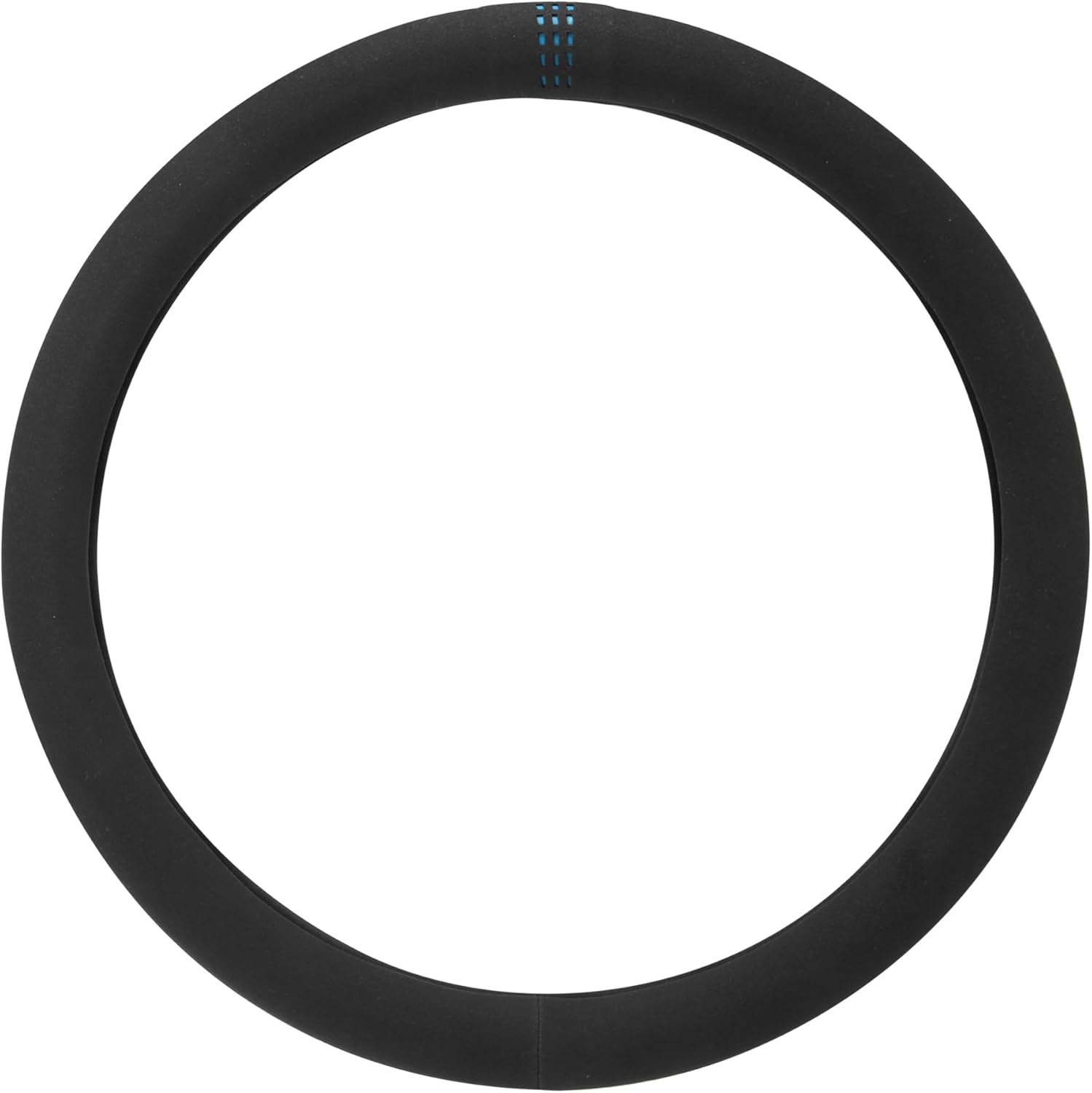 X AUTOHAUX Car Steering Wheel Cover Suede Blue Style Universal 38cm Diameter