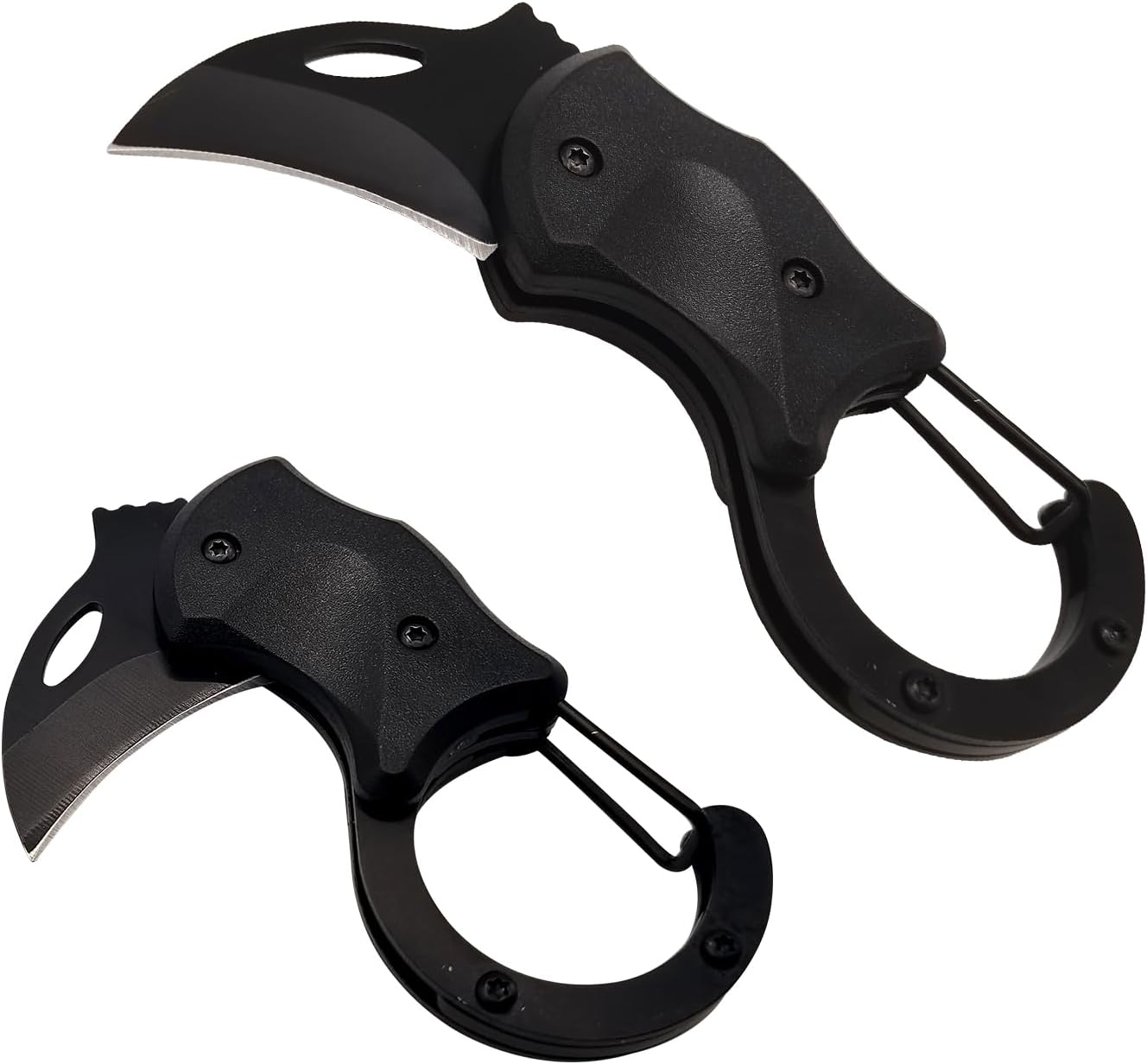 XUDIY Small Stainless Steel Pocket Knife for Everyday Carry- Razor Sharp UK Legal Non-Locking EDC Folding Knife with 1.34 Inch Blade for Camping, Hiking, Fishing and Outdoor(Black)