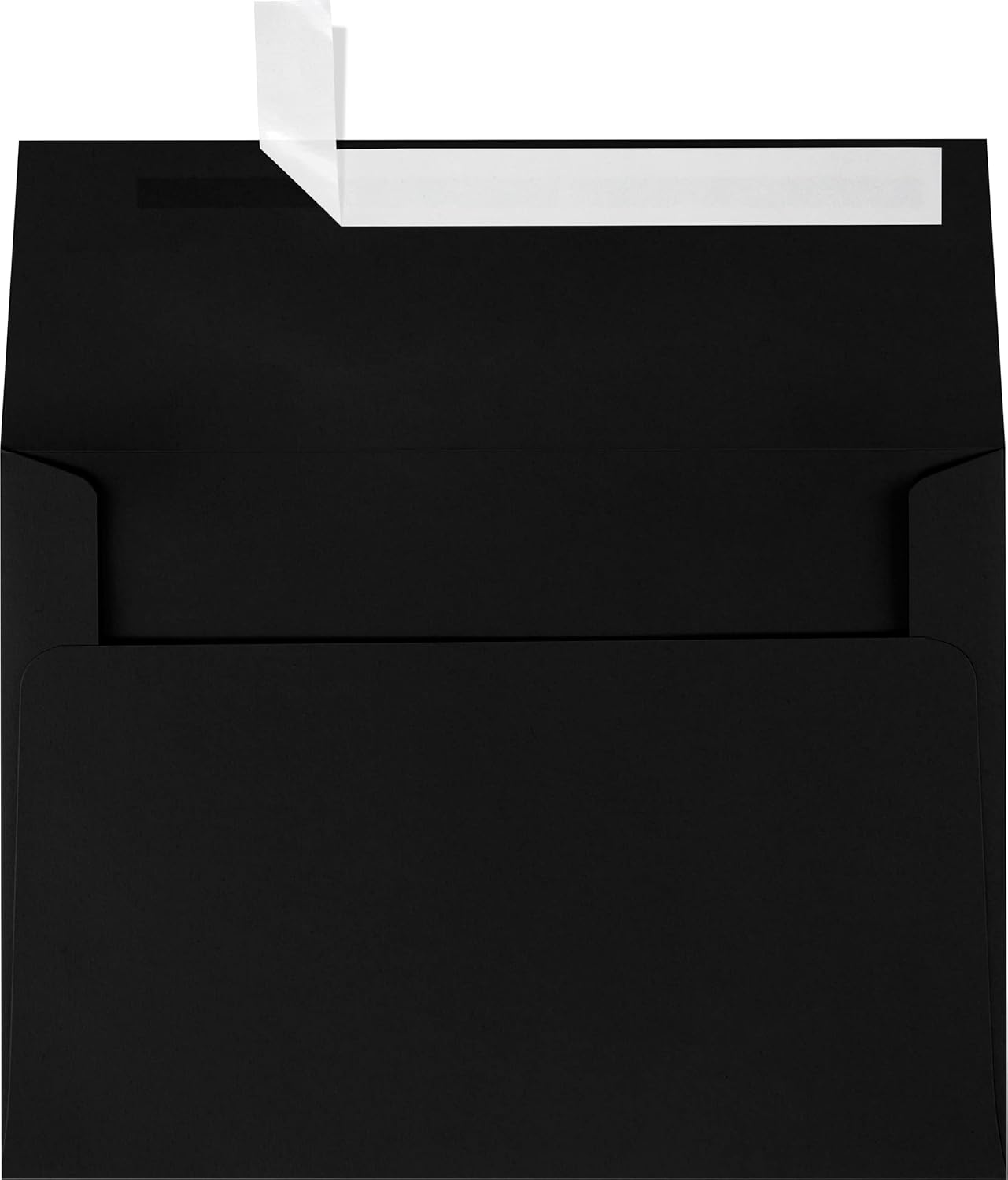 LUXPaper A7 Invitation Envelopes | Peel & Press | 5 1/4" x 7 1/4" | Midnight Black | 80lb. Text | 50 Qty