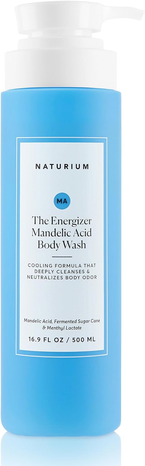 Naturium The Energizer Body Wash, Cooling & Refreshing Formula with Mandelic Acid, Deeply Cleanses & Helps Reduce Body Odour, 16.9 OZ / 500 ML
