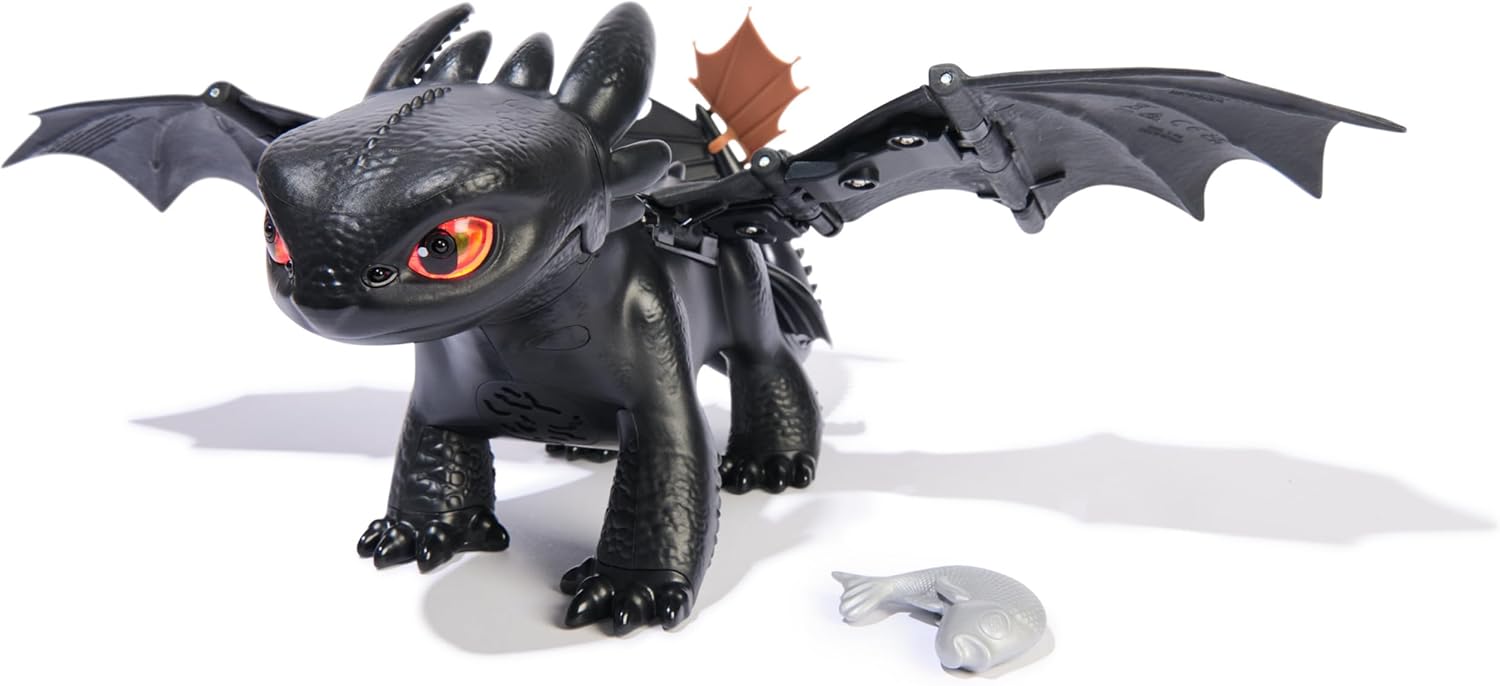 Dreamworks Dragons How to Train Your Dragon, Tame & Train Interactive Toothless with 60 Sounds & Reactions, Kids Toys for Boys & Girls Ages 4 & up