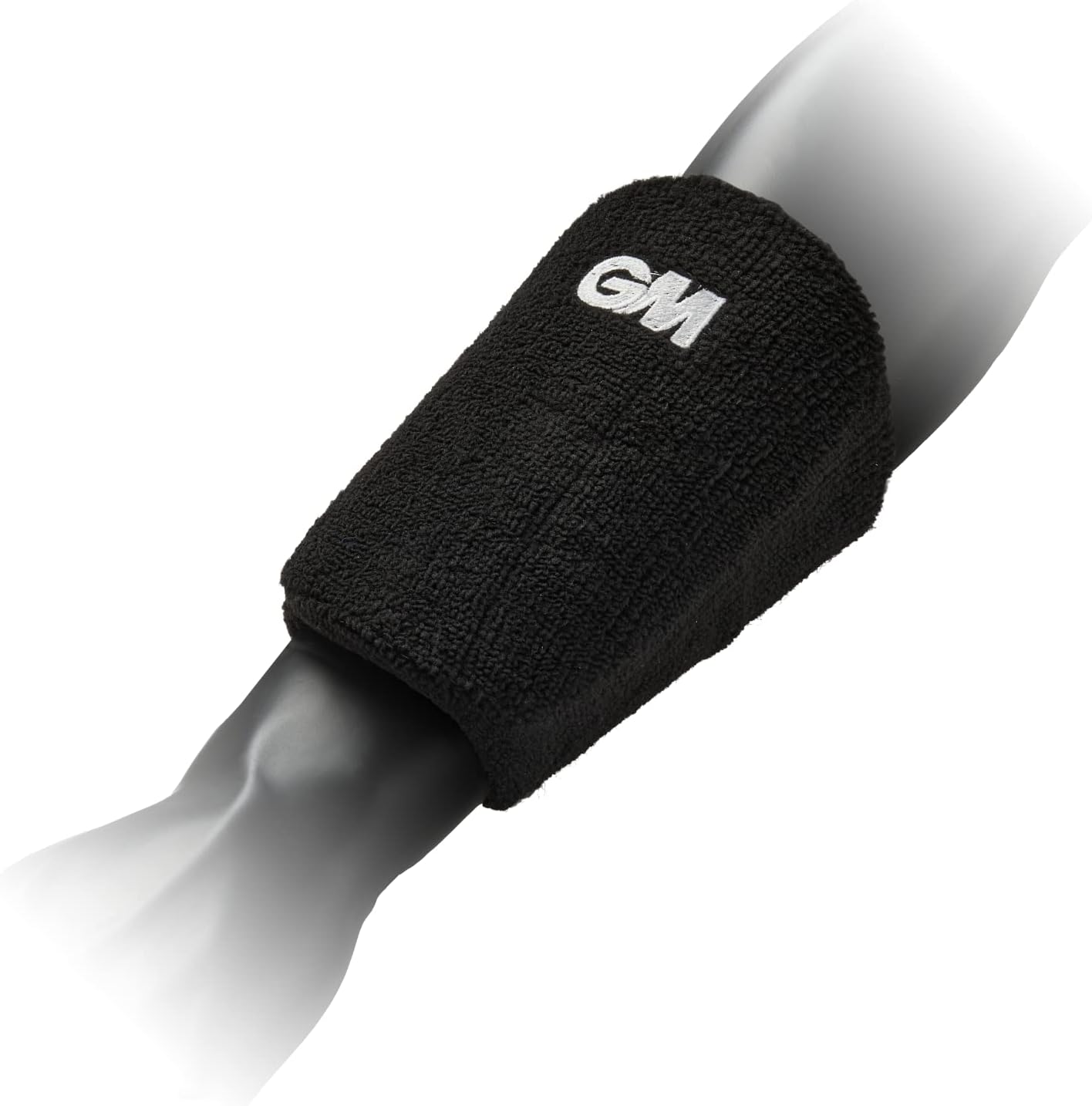 Gunn & Moore GM Cricket | Protective Wrist Guard | Hard Outer Shell with High-Density Sock Absorbing Foam | Pre-Curved Shape for Comfort | Soft Touch Towelling Sweatband |