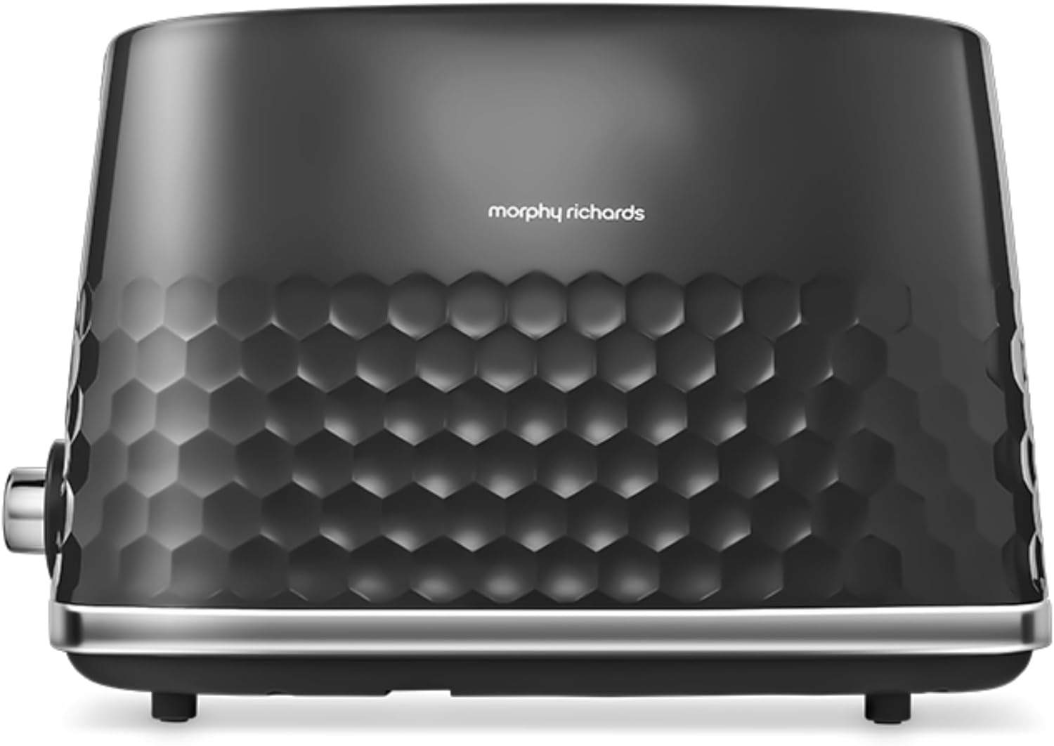 Morphy Richards Hive 2 Slice Toaster, Variable Browning, Removable Crumb Tray, Cancel, Defrost, Reheat, Anti-jam feature, Gloss Finish, 850W, Black, 220031