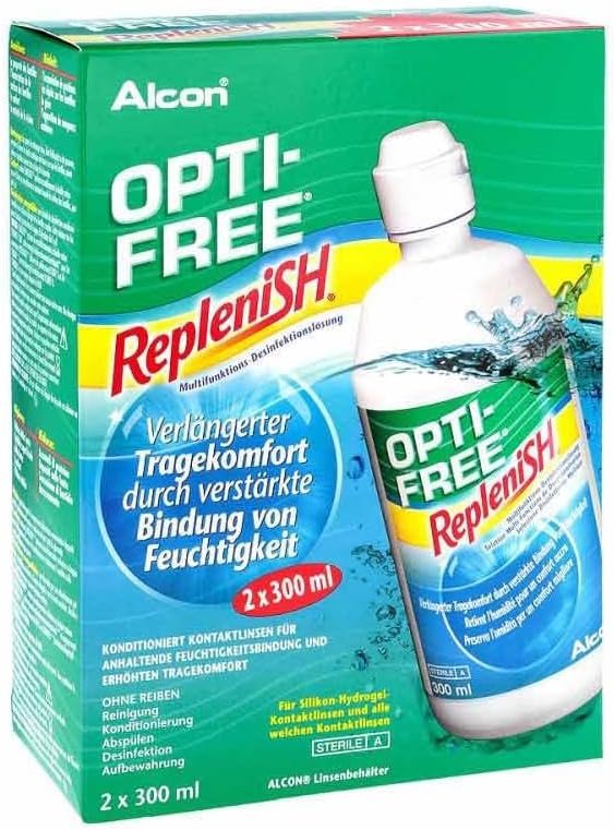 Alcon Replenish Contact Lens Solution (3 Months Pack) 2x300ml