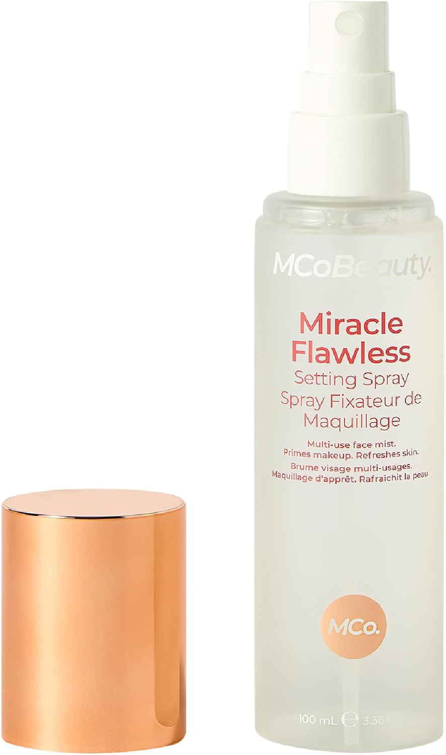 MCoBeauty Miracle Flawless Setting Spray | Hydrating Multi-Use Mist, Primes, Sets & Refreshes Makeup, Refreshing, Vegan & Cruelty Free
