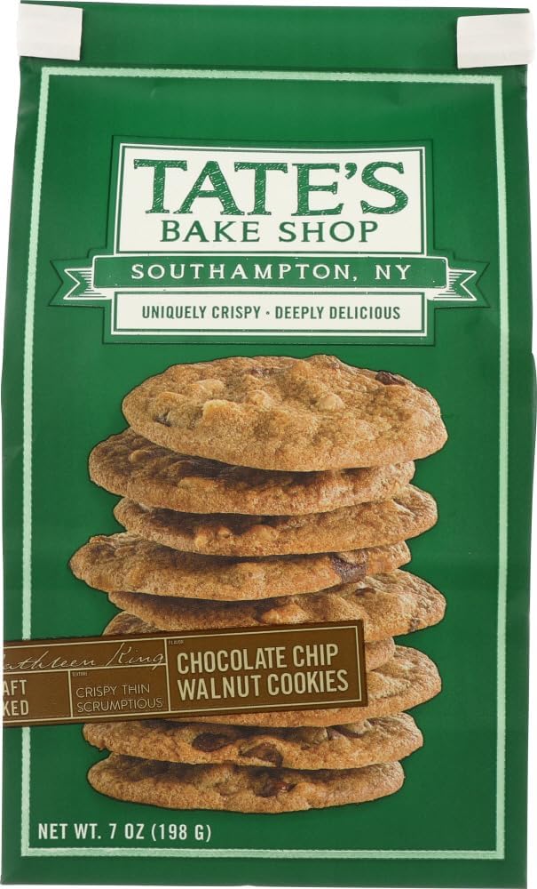 Tate's Bake Shop Chocolate Chip Walnut Cookies - 7 Ounce Bag (Pack of 3)