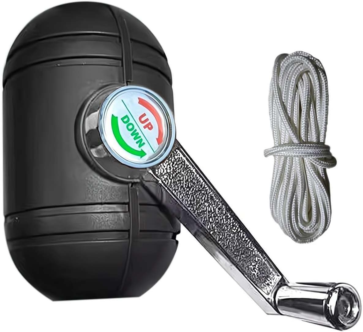 Umbrella Crank Handle Tilt Mechanism Replacement, Garden Umbrella Accessories Outdoor Parasol Parts Shade Umbrella Components with Rope For Most Outdoor Market Umbrellas