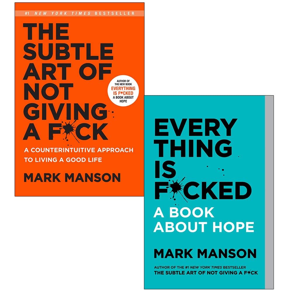 Mark Manson Collection 2 Books Set (The Subtle Art of Not Giving a F*ck, Everything Is F*cked)