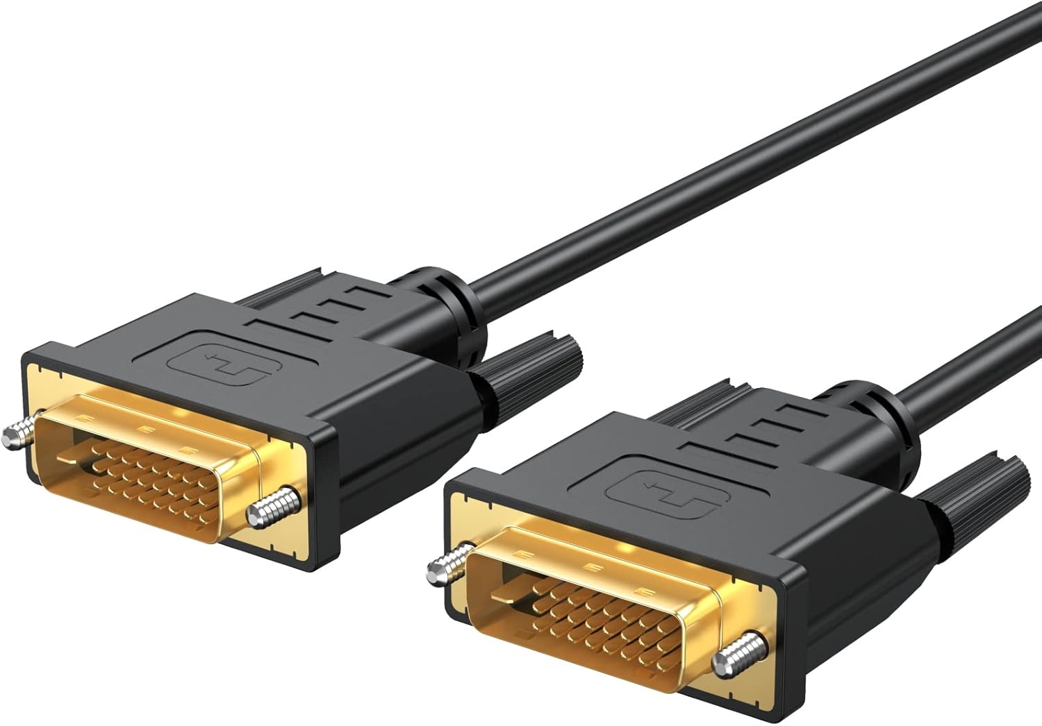 DVI Cable 6 Feet, DVI-D 24+1 Cord Male to Male Digital Video Monitor Cable for Computer, HDTV, Gaming, Monitor, Projector