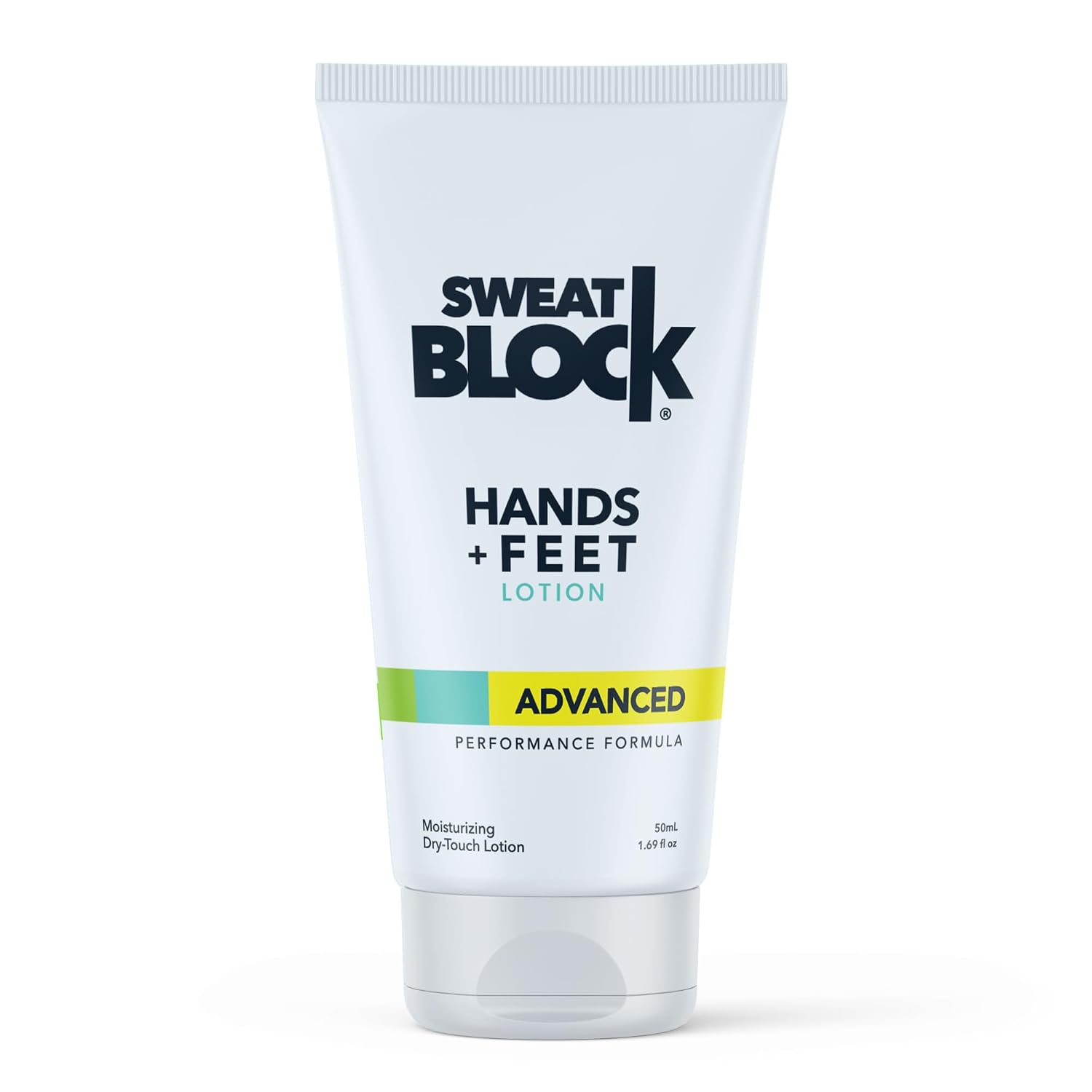 SweatBlock Antiperspirant Lotion for Hands & Feet - CLINICAL STRENGTH for Men & Women - Hyperhidrosis Aid to Stop Excessive Sweating - Reduces Foot Odor - Moisturizing w/ Aloe - Travel Size 1.69 fl oz