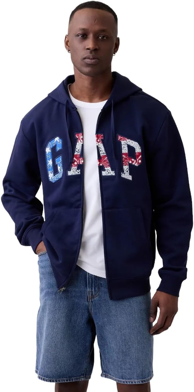 GAP Men's Heritage Logo Full Zip Hoodie
