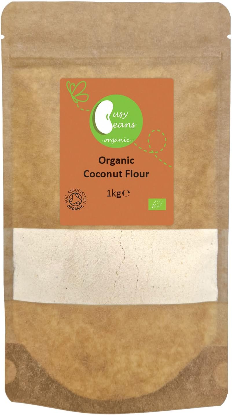 Organic Coconut Flour - Certified Organic - by Busy Beans Organic (1kg)