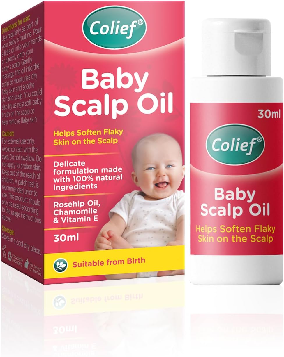 Colief - Baby Scalp Oil - 30ml - Soothing Moisturising Oil for Baby Scalp and Skin - Preventative of Itchy, Flaky, Dry, Damaged Skin and Cradle Cap.