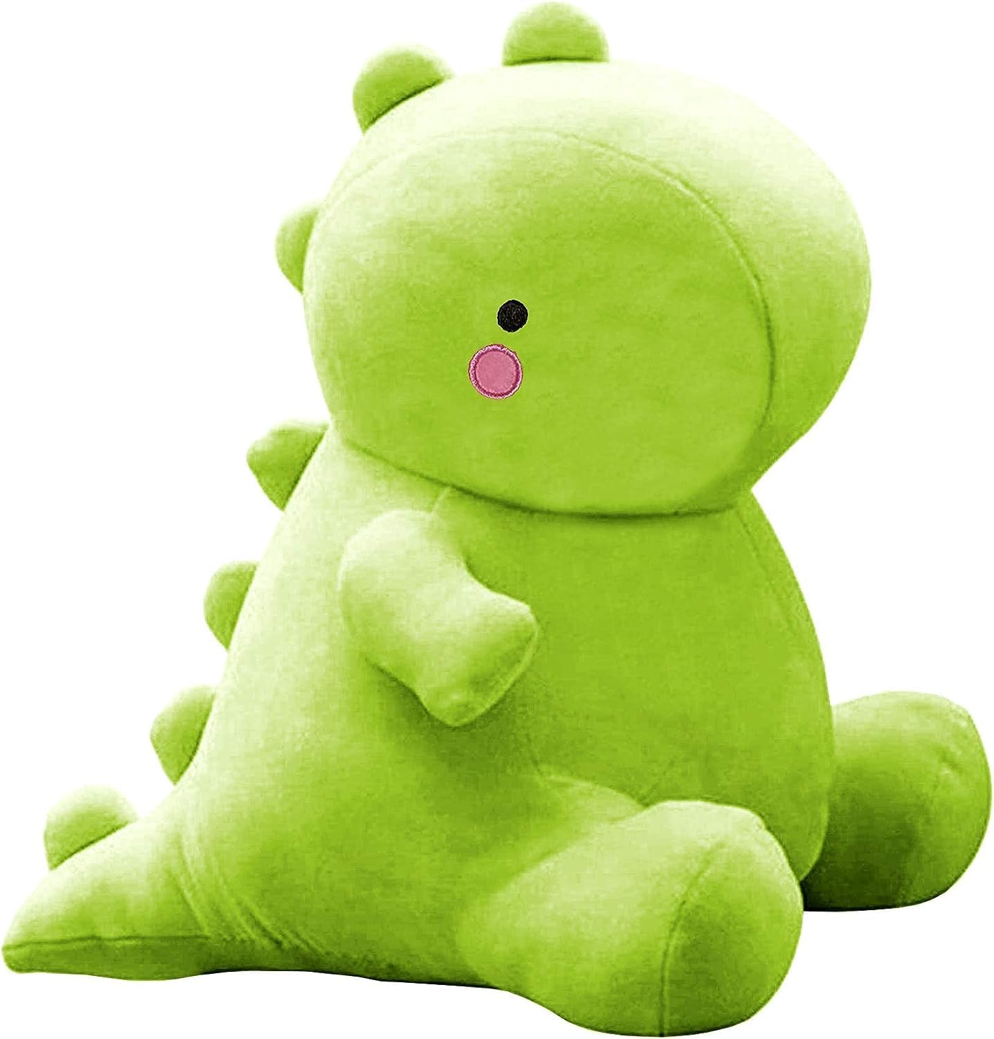 Dinosaur Plush Toys - 12" Stuffed Plushies - Soft Pillow for Home Decorations - Hugging Figures for Boys and Girls - Cute Animal Toys for Fans - Ideal Sleep and Play Companion (Green)