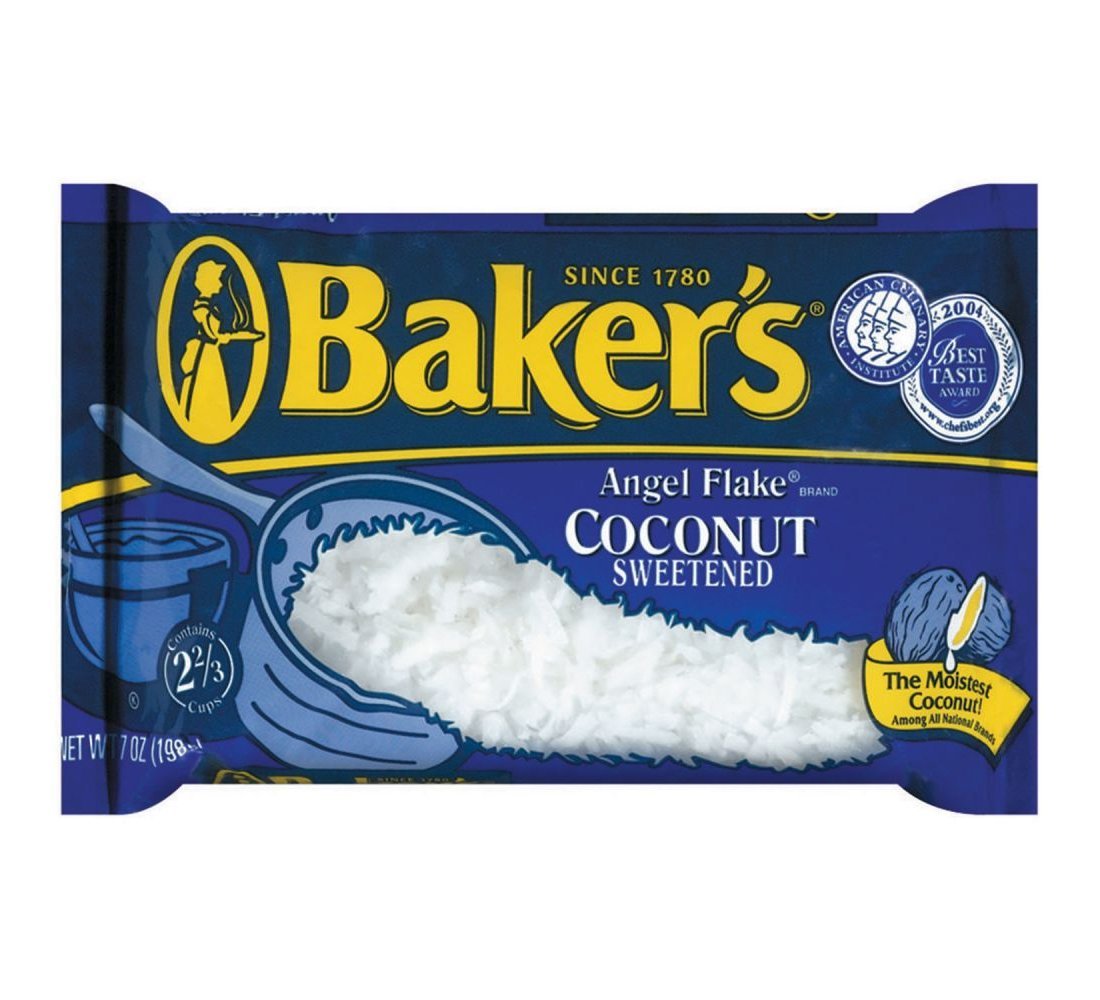 Baker's, Angel Flake Coconut Sweetened, 7 Ounces