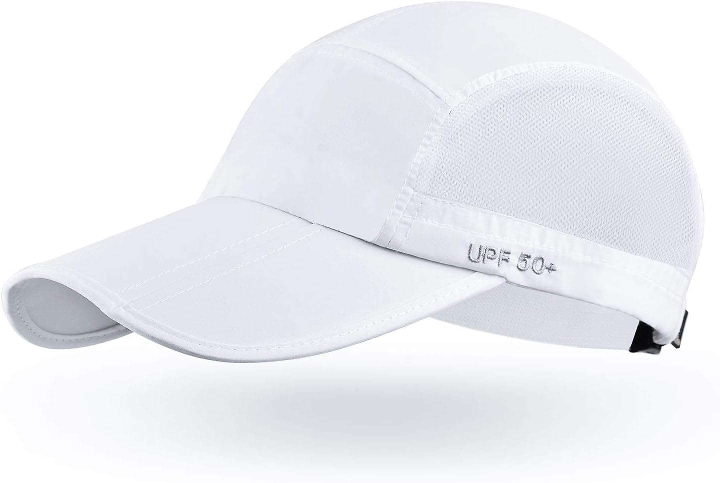 ELLEWIN Unisex Baseball Cap UPF 50 Unstructured Hat with Foldable Long Large Bill