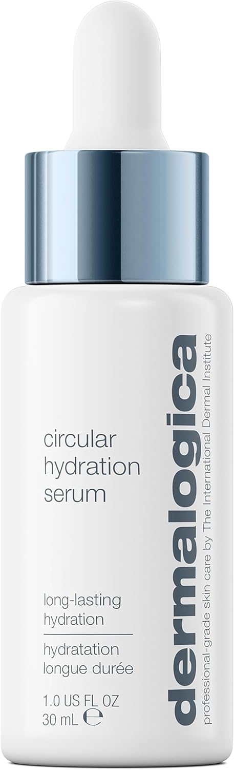 Dermalogica Circular Hydration Serum with Hyaluronic Acid - Deeply Hydrates & Replenishes, Long-lasting Hydration Serum, for Skin Brightening & Microbiome Balance, Suits All Skin Types