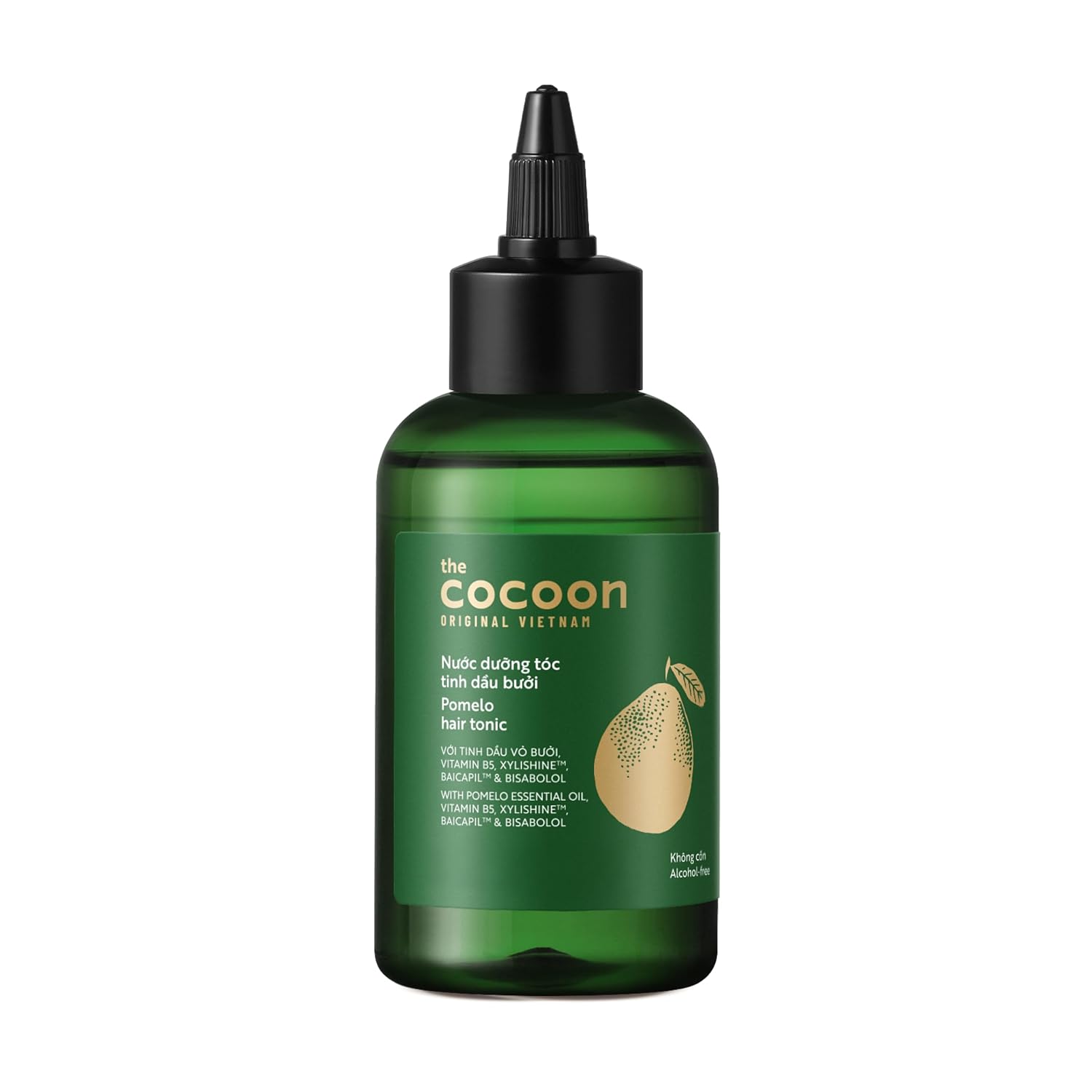 Cocoon Original Vietnam Pomelo Hair Tonic 140ml / 4.73 fl oz – Lightweight Scalp Serum for Thinning Hair, Hydrating, Strengthening & Anti-Breakage with Vitamin B5 & Baicapil