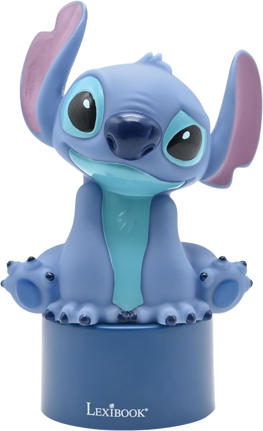 LEXIBOOK, Disney Stitch, Nightlight with Speaker, Colour change, Soft light, Battery operated, Blue, NS01D