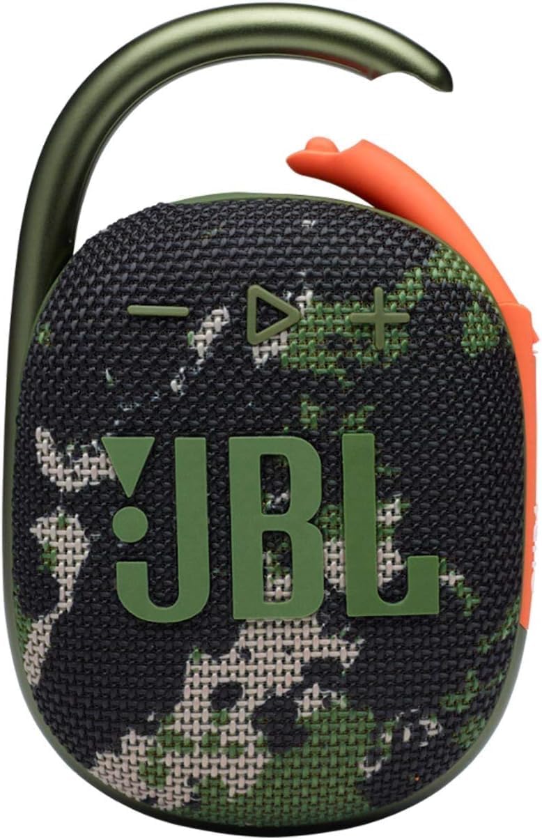 JBL Clip 4 - Speaker - for Portable use - Wireless - Bluetooth - 5 Watt - Squad, JBLCLIP4Squad-5Watt