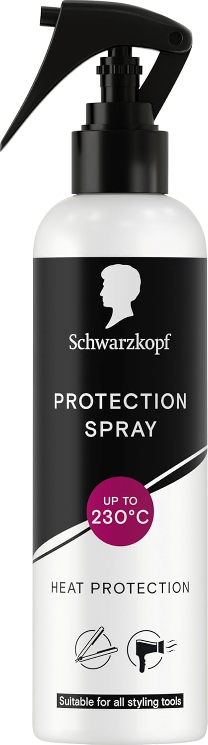 Schwarzkopf Heat Protection Spray 250ml, Suitable for all Hair Styling Tools, For all Hair Types with Anti-Frizz Effect and Natural Shine, Vegan Formula*