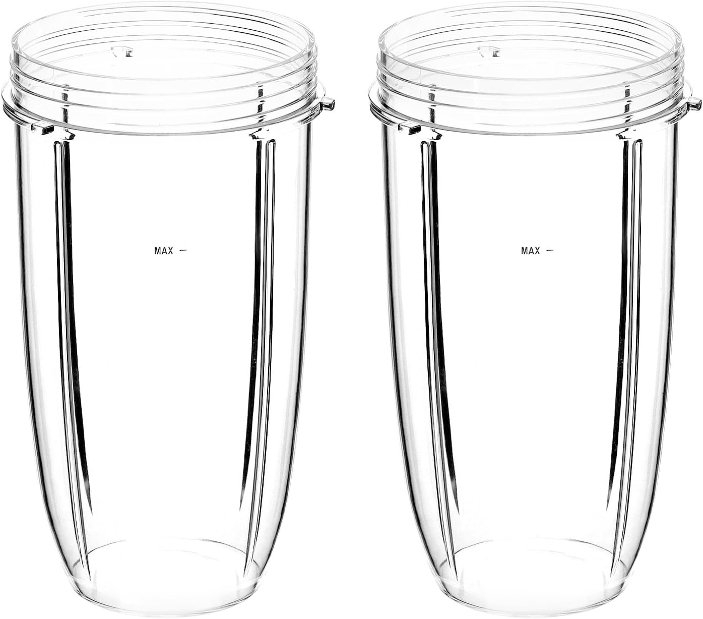 QWORK® 32OZ Juicer Cups Compatible with Nutribullet 600W 900W Blenders, Juicer Replacement Parts (2 Pack)