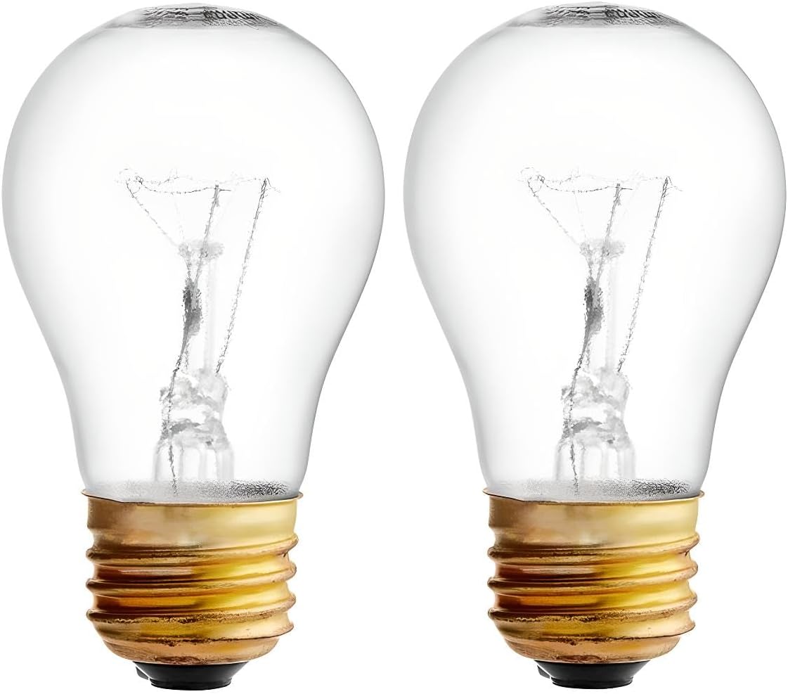 OCS Parts 2-Pack Hatco 02.30.058.00 Replacement Specialty Light Bulbs for Commercial Heat Warmers | 40W 230V E26 02.30.266 PFTE Coated High Temp Shatter Resistant Specialty Consumer Lamps