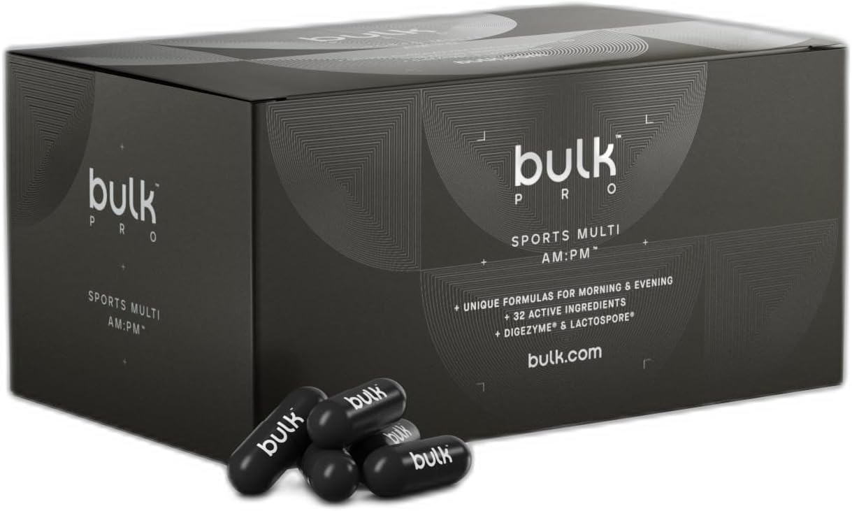 Bulk Sports Multi AM:PM Capsules, Pack of 120 | Multivitamins and Minerals, 30 Servings