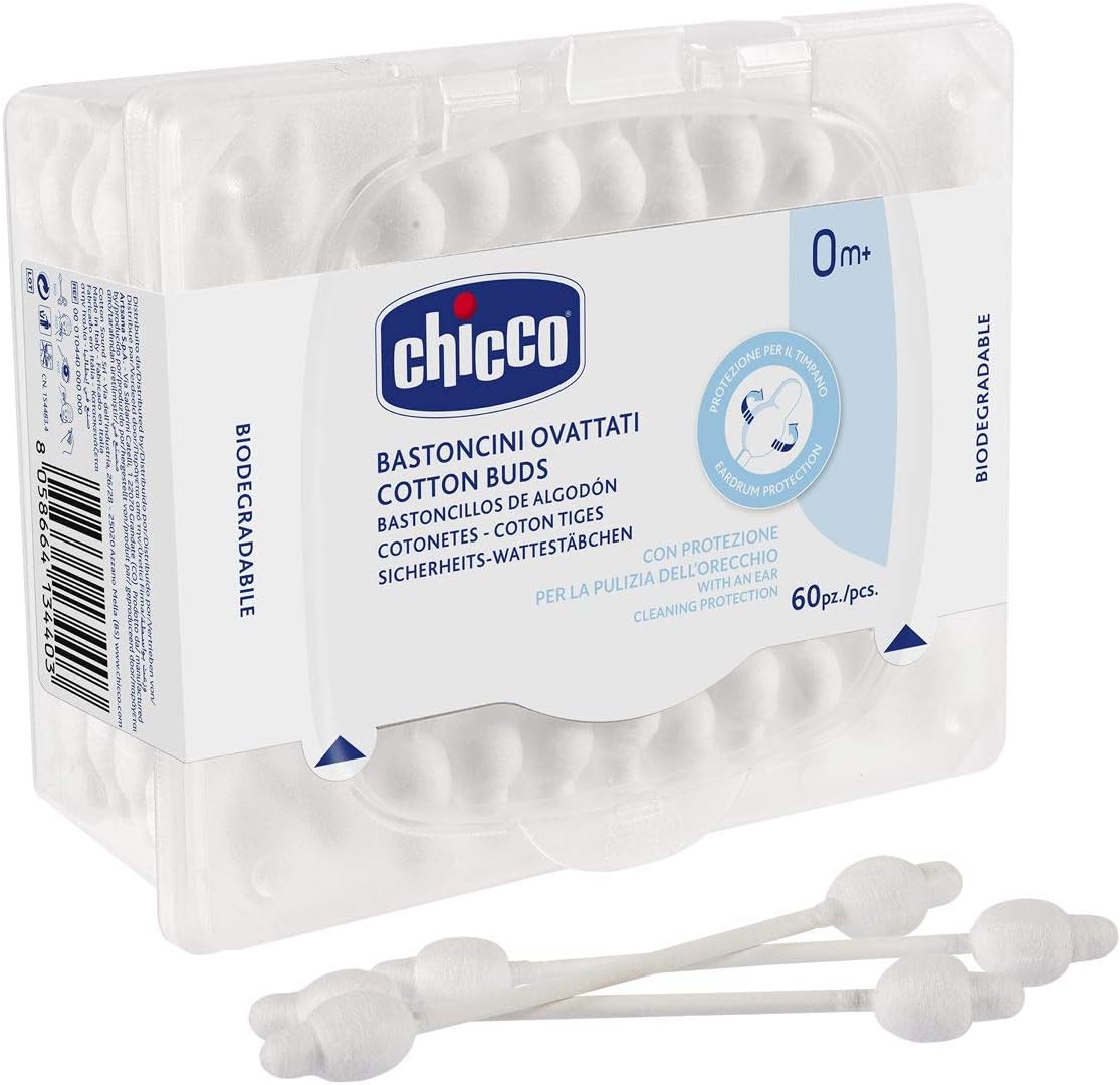 Chicco Wadding Sticks Safe Hygiene 60 Units