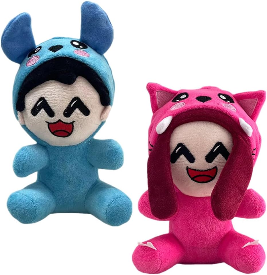 MAIPAI 2pcs Omz Crew Plush Toy,Soft Omz Crew Stuffed Animal Dolls,Cute Omz Crew Figure Plushies,Horror Game Cartoon Figures Pillow for Kids,Boys Girls and Fans Christmas Birthdays Gift,20cm