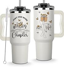 Just One More Chapter Tumbler 40Oz, Book Lover Gifts for Women, Book Lovers Gifts, Gifts for Book Lovers, Reading Gifts for Book Lovers, Bookish Gift, Book Club Cup, Birthday Gifts for Book Lovers