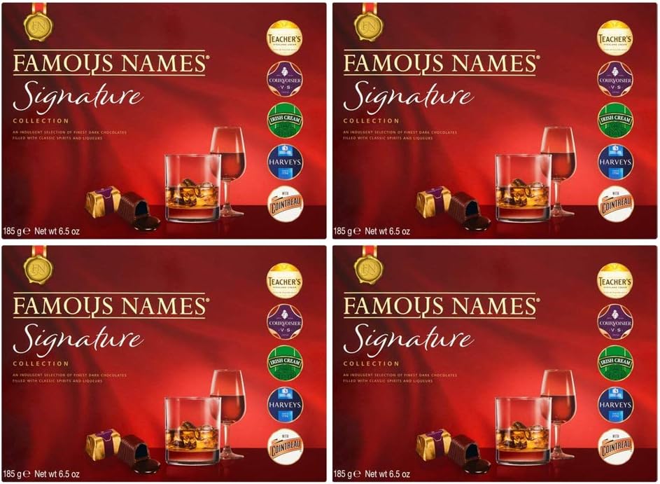 Elizabeth Shaw Famous Names Signature Chocolate Collection Variety Gift Box 185g (4 Boxes)