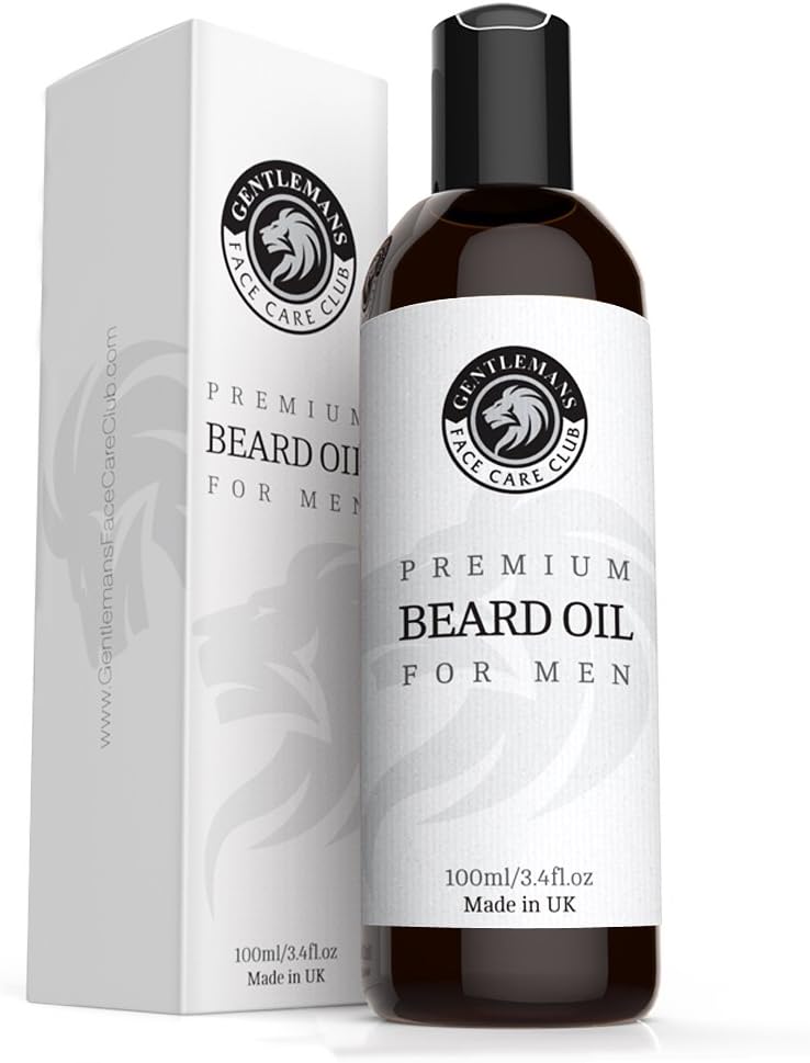 Gentlemans Face Care Club Beard Oil - 100ml XL Bottle - Non Greasy Conditioning Beard Oil For Men - Great Gift For Men With A Beard