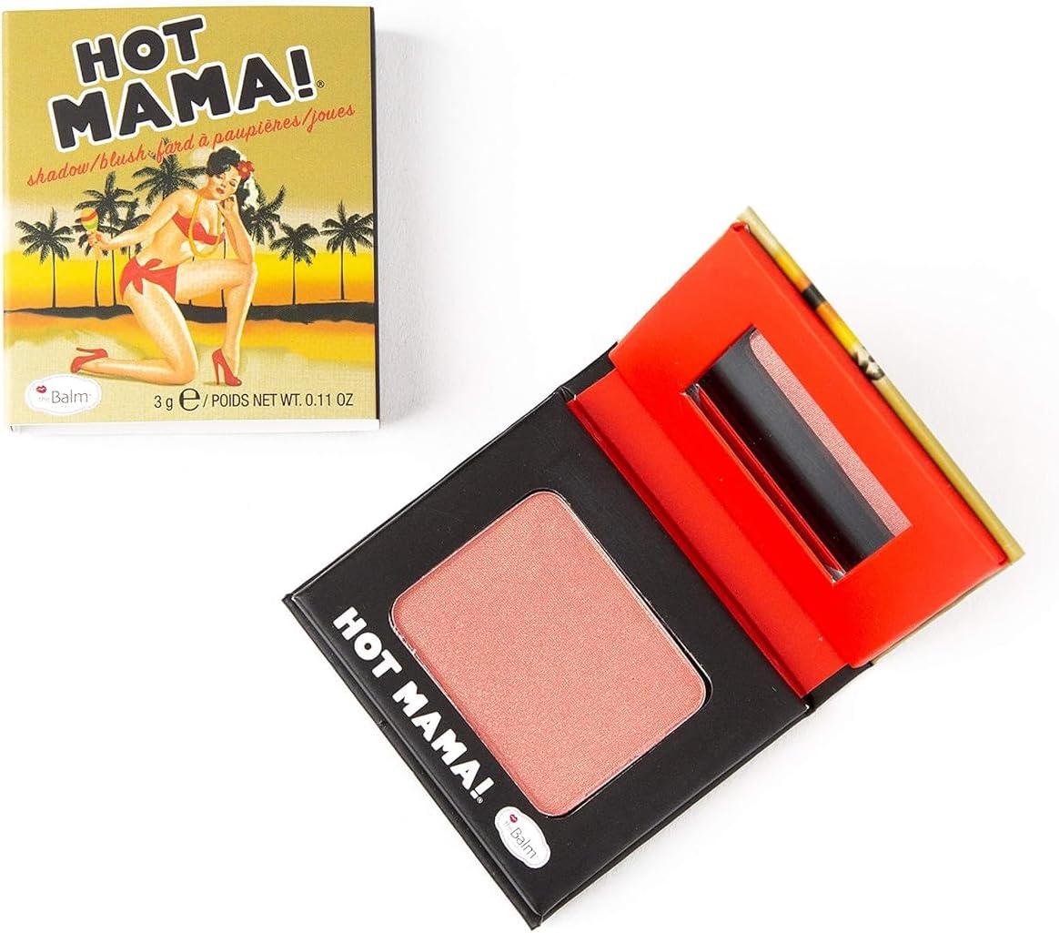 Thebalm Hot Mama! Shadow/Blush, Subtle Highlighter, Peachy Pink Shade Travel Size