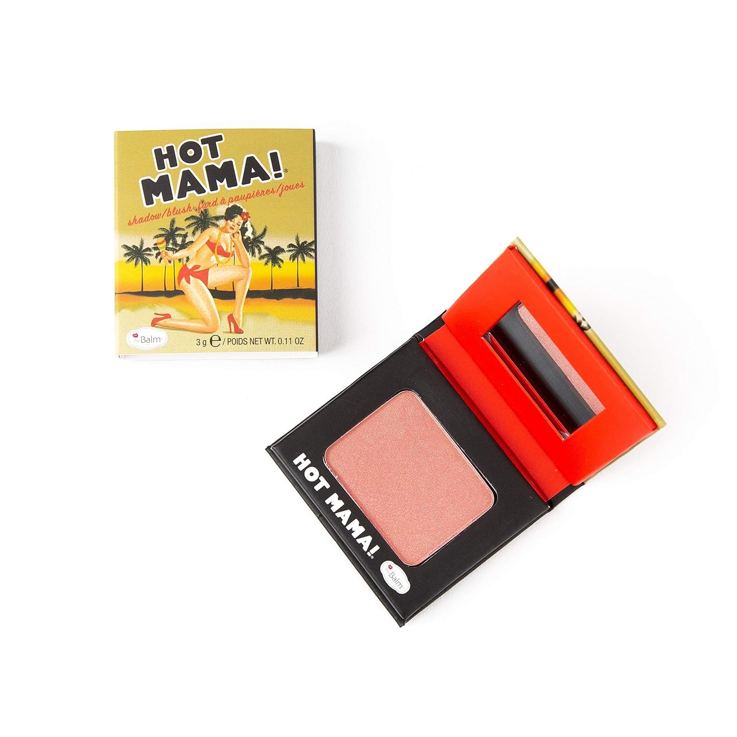 theBalm Hot Mama! Shadow/Blush, Subtle Highlighter, Travel-Size
