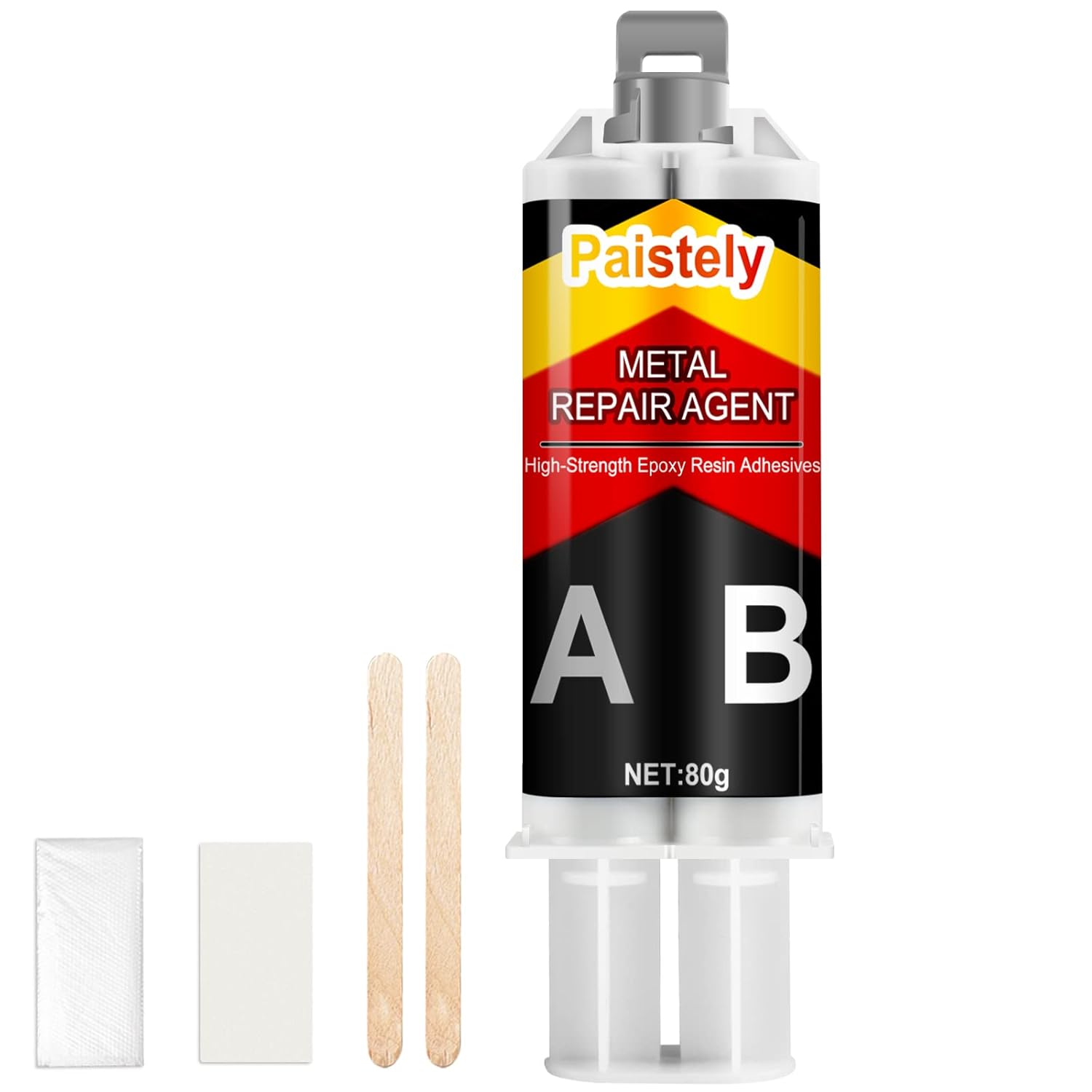 High Strength Metal Bond Epoxy - Weld Repair Glue (40g*2), Ideal for Steel, Cast Iron