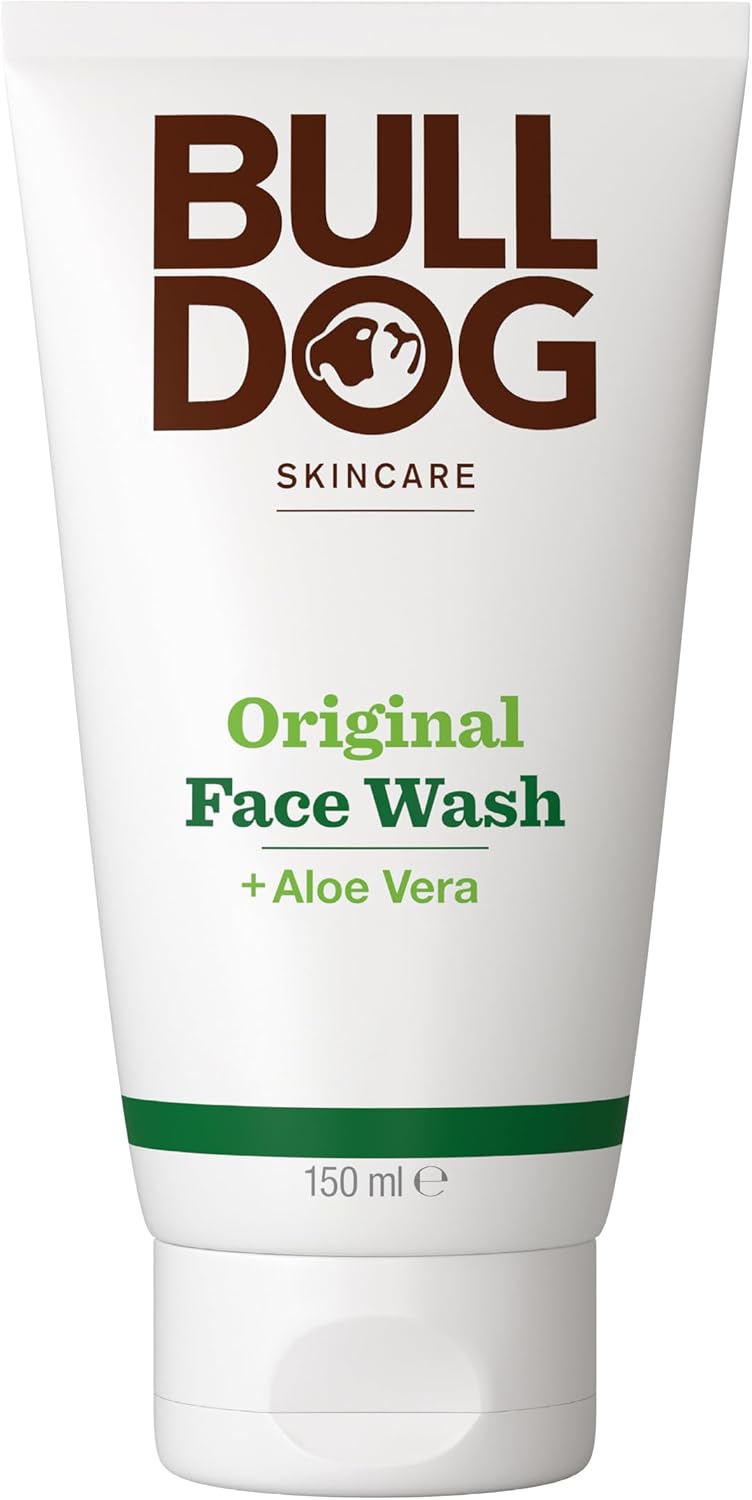 Bulldog Skincare Original Face Wash for Men, Men's Grooming, Men's Face Wash Cleanses and Helps Remove Excess Oils, 150ml