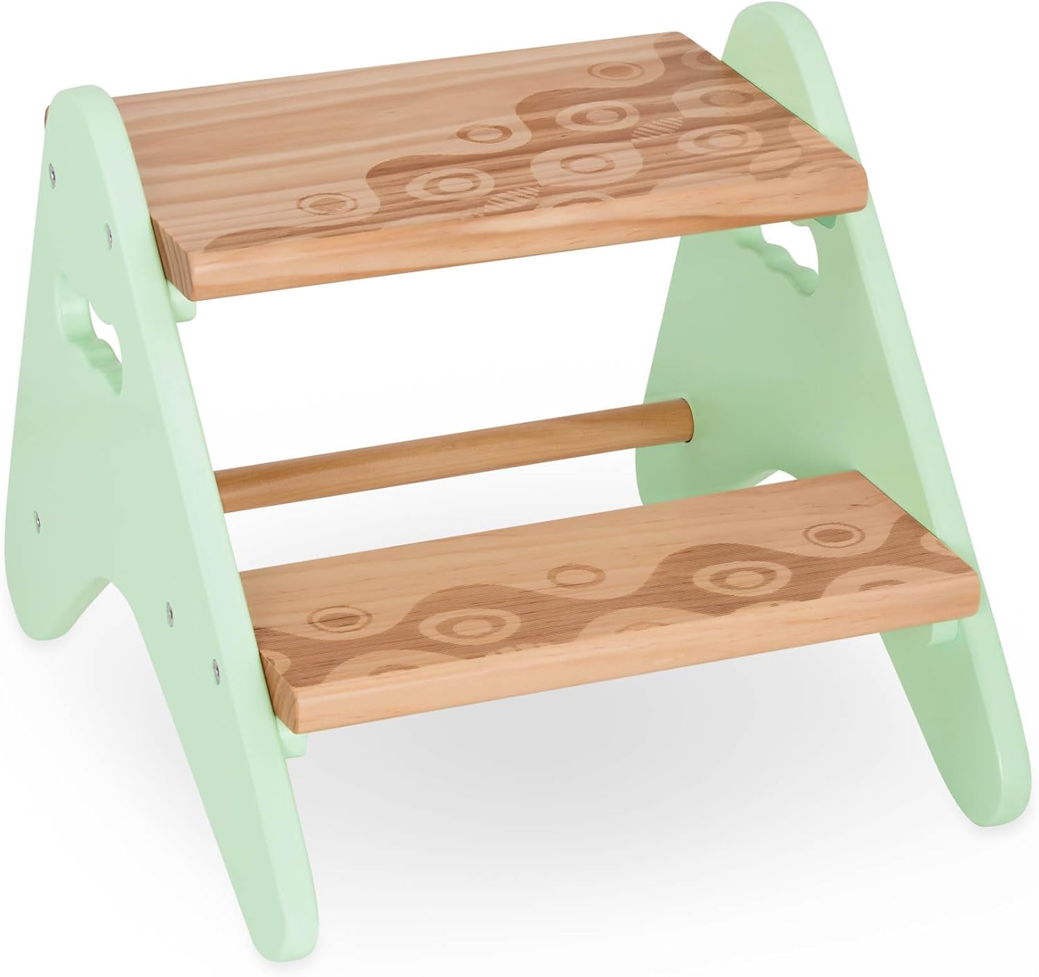 B. toys – Step Stool For Kids – Wooden Stepping Stool – Step Stool For Bedroom, Bathroom, Kitchen – Furniture For Toddlers, Kids – 2+ Years – Peek – A – Boost – Mint