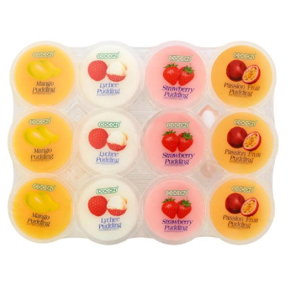 Cocon Nata Decoco Pudding Assorted Flavour 12 x 80g x 2 Packs