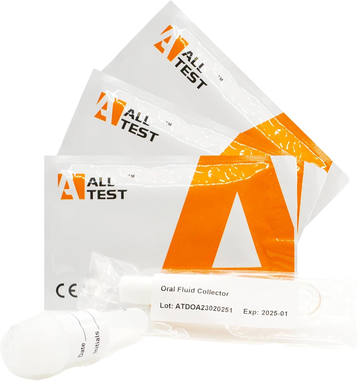 3 Pack ~ ALLTEST Nicotine Saliva Drug Test ~ Oral Drug Swab for Cotinine (Nicotine) ~ 5 Minute Results Rapid Drug Testing Kit