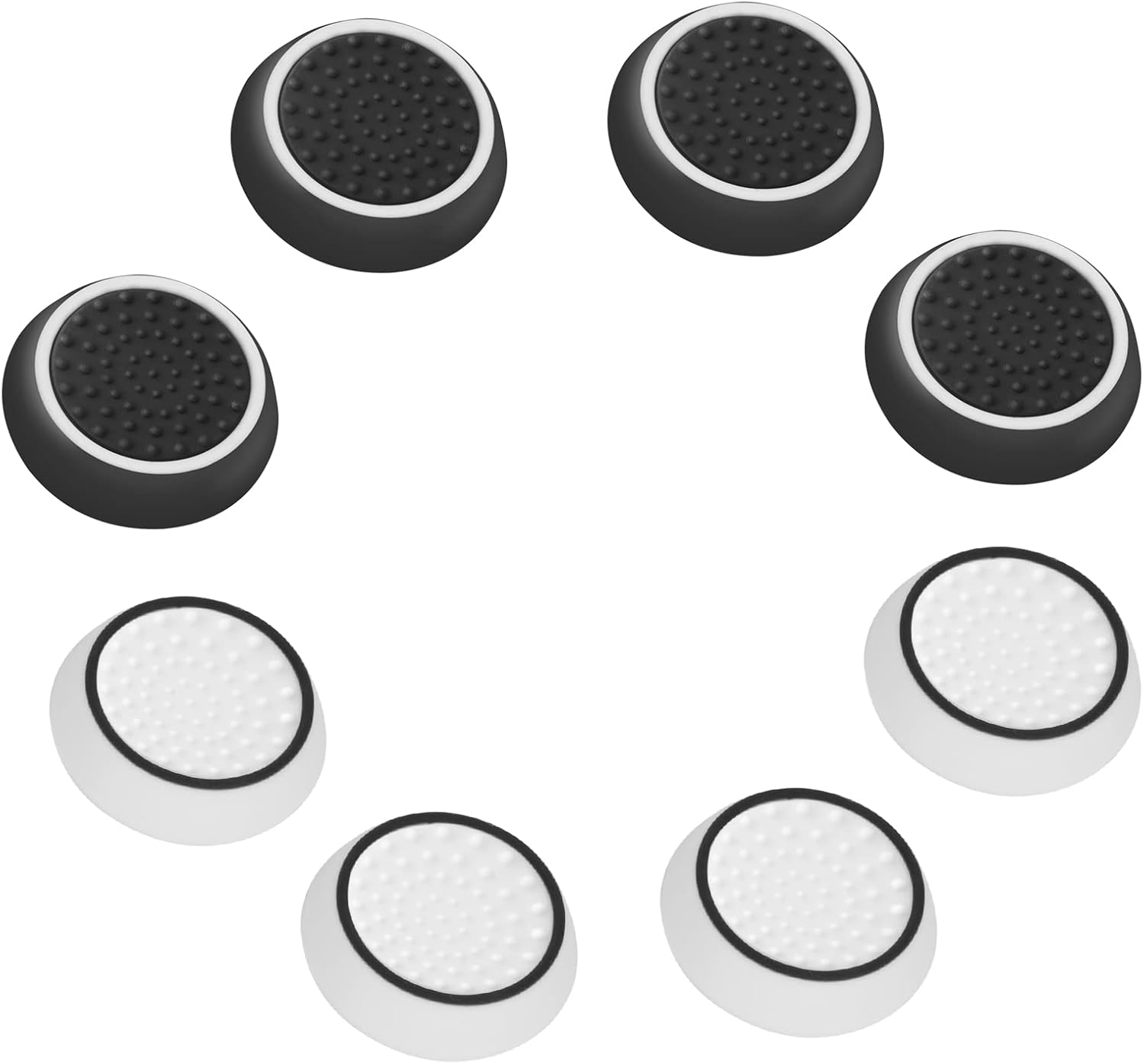 FYY Thumb Grips Set,Controller Thumb Stick Grips Caps,Joystick Replacement Cap Thumb Grip Compatible with PS5, PS4, Xbox One, Xbox Series X/S, Nintendo Switch Pro Controller accessories-8pcs