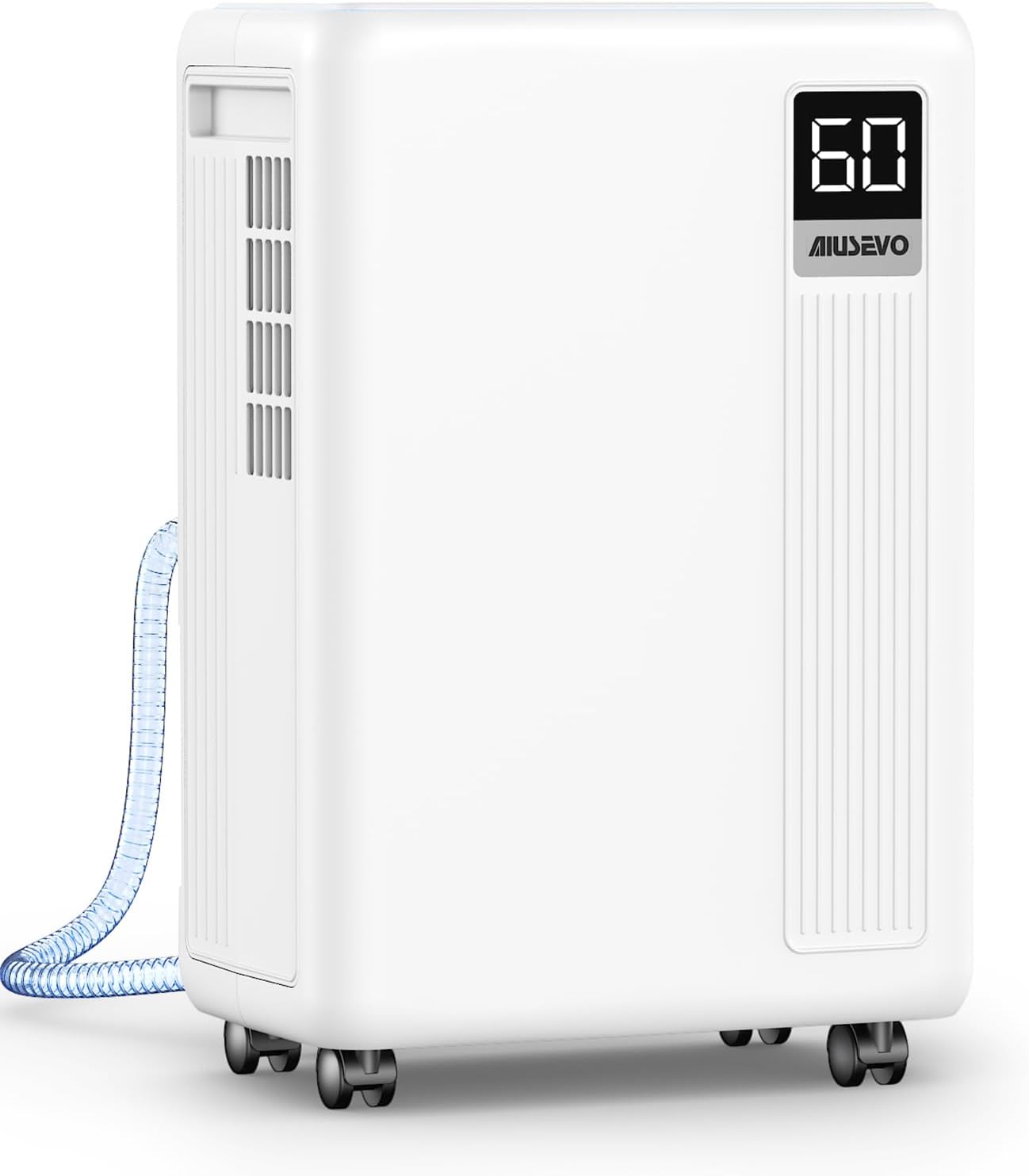 Aiusevo 30 Pint Dehumidifier for Basement, 2000 Sq. Ft Dehumidifiers for Home with Drain Hose, 3 Modes, Smart Humidity Control, 24H Timer, 0.52 Gal Water Tank, for Bedroom, Bathroom, RV