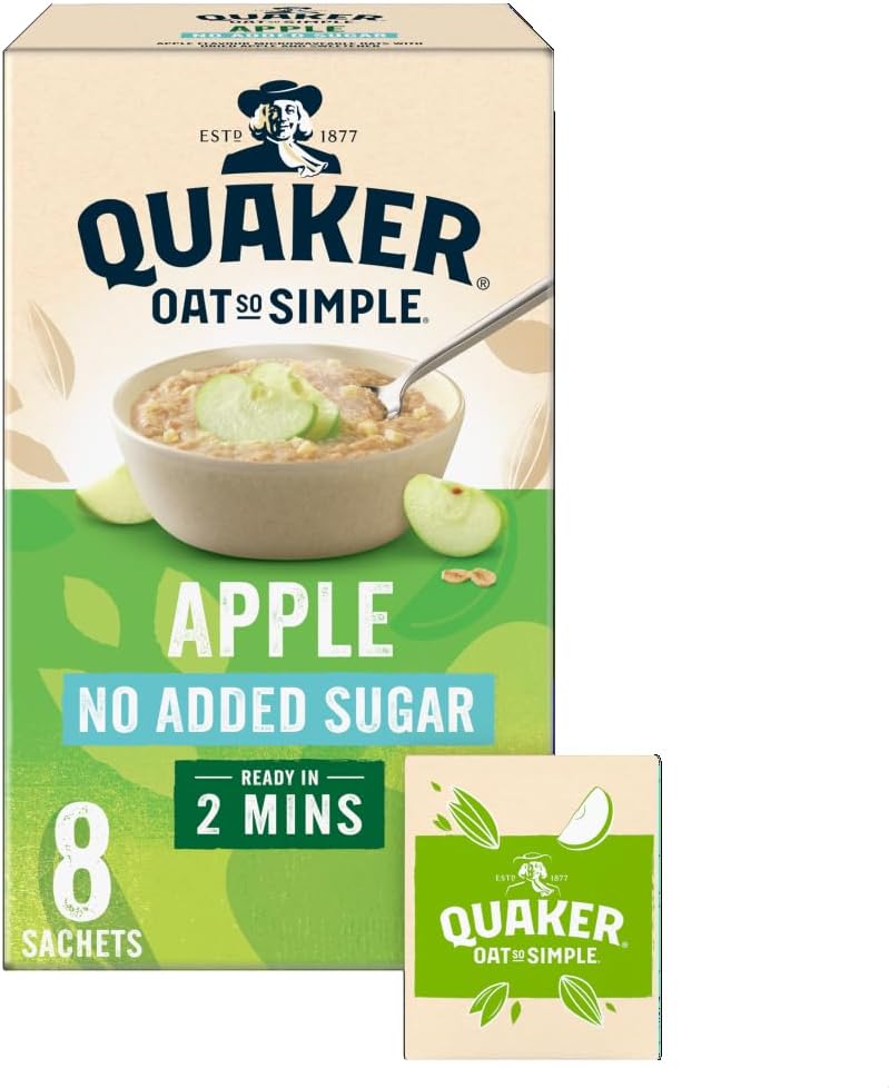 Quaker Oat So Simple Simply Apple Porridge Sachets 8 x 33.9 g